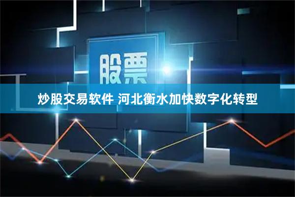 炒股交易软件 河北衡水加快数字化转型
